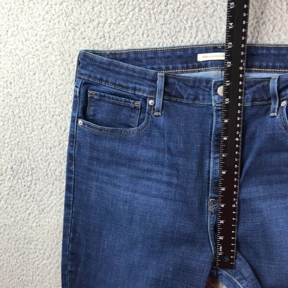 LEVIS 725 Womens Size 32 High Rise Bootcut Medium Wash Stretch Denim Jeans - Picture 11 of 15